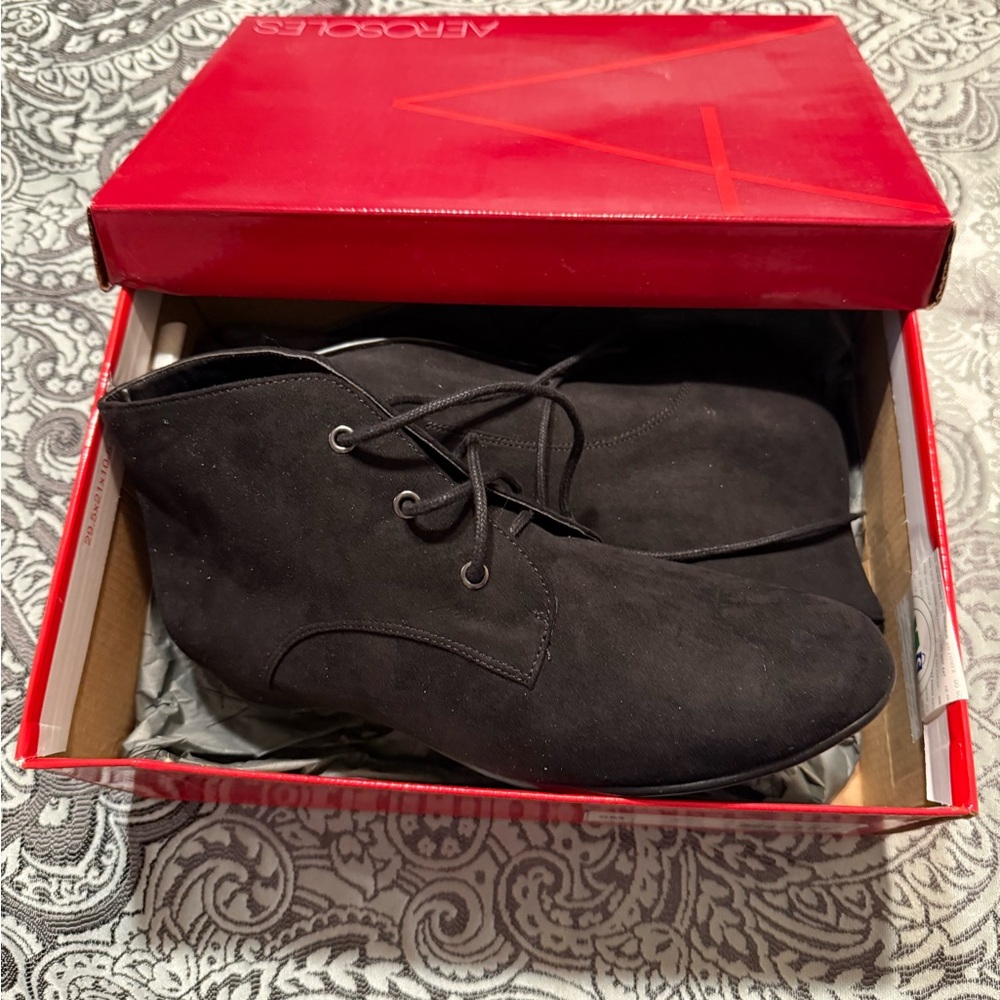 AEROSOLES Black Ankle Boots